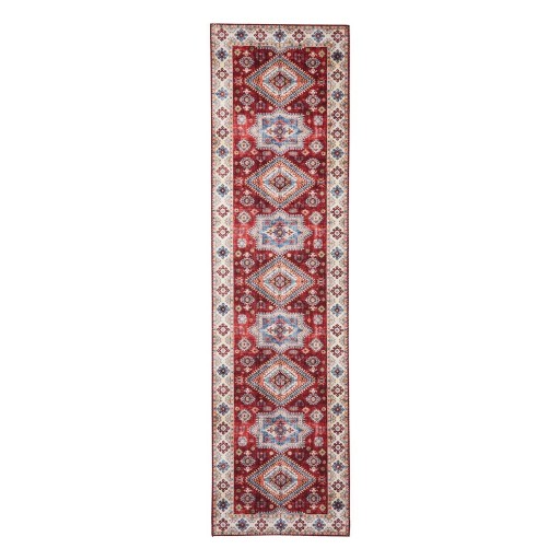 Covor de culoare roșie/bej 225x60 cm Topaz - Think Rugs