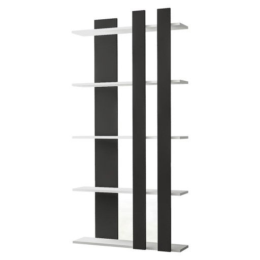 Bibliotecă alb-negru 75x150 cm Tiny - Gauge Concept