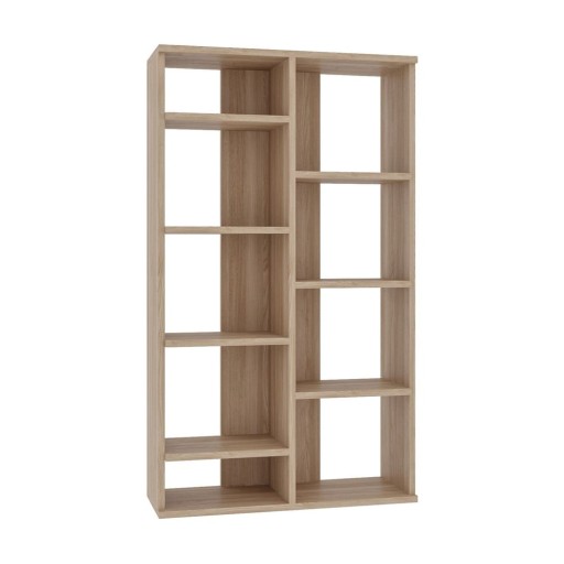 Bibliotecă cu aspect de lemn de stejar 72x124 cm Keota – Kalune Design