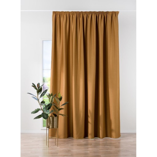 Draperie arămie 270x260 cm Stone – Mendola Fabrics