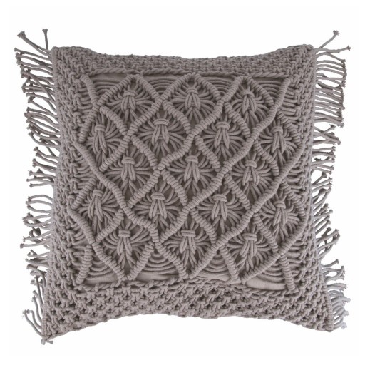 Pernă decorativă din material textil 45x45 cm Macrame – VDE Tivoli 1996