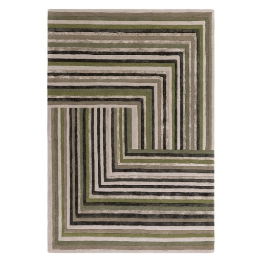 Covor verde din lână 120x170 cm Network Forest – Asiatic Carpets