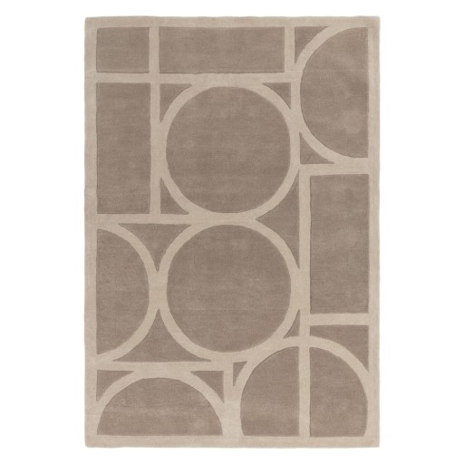 Covor maro deschis din lână 120x170 cm Metro Taupe – Asiatic Carpets