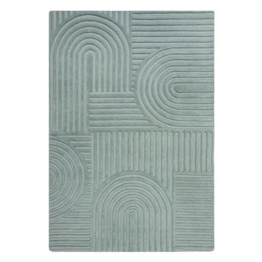 Covor din lână Flair Rugs Zen Garden 160 x 230 cm, turcoaz