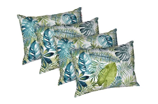 Set 4 perne Jungle, microfibra matlasata Alcam, 50x70 cm