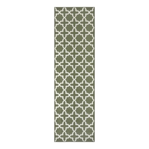 Covor tip traversă verde 250x80 cm Glam - Hanse Home