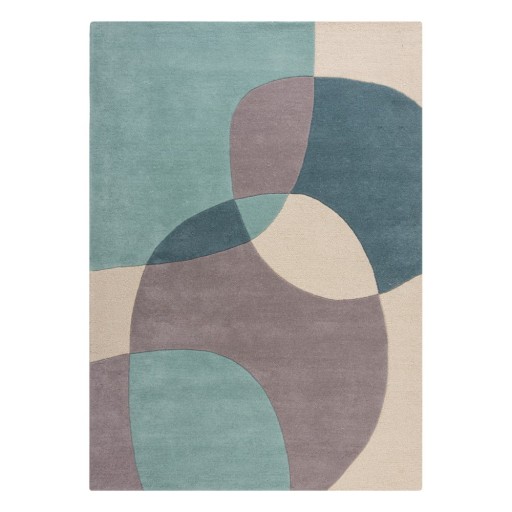 Covor albastru/bej din lână 230x160 cm Glow - Flair Rugs