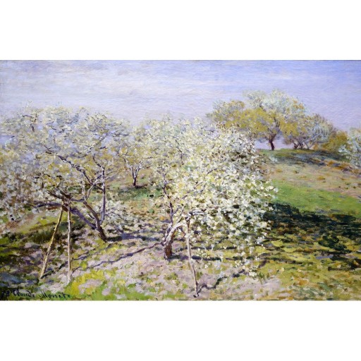 Reproducere pe pânză după Claude Monet - Spring, 90 x 60 cm