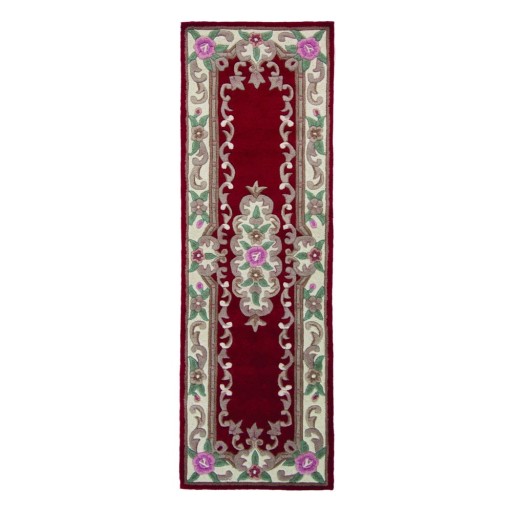 Covor din lână Flair Rugs Aubusson, 67 x 210 cm, roșu