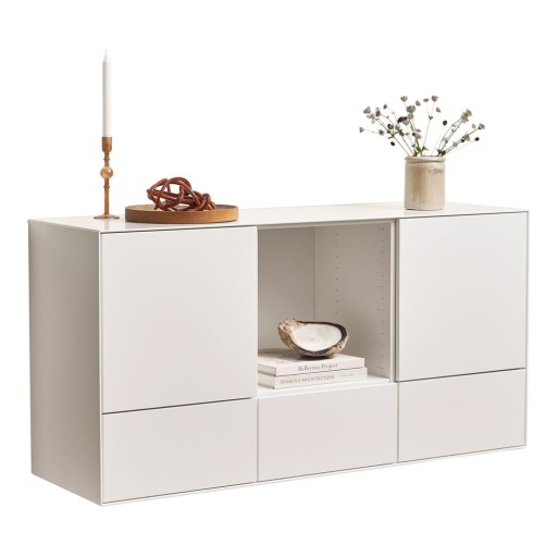 Comodă de perete albă joasă 135x68 cm Edge by Hammel – Hammel Furniture