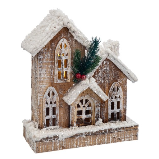 Decorațiune luminoasă Cassa Nevada Casa Selección, înălțime 21 cm