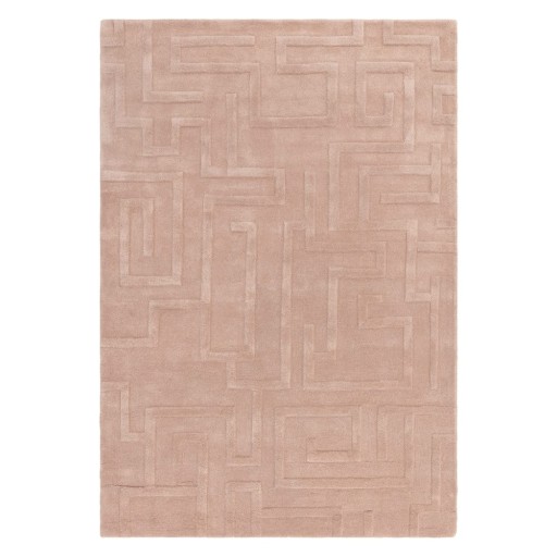 Covor roz deschis din lână 160x230 cm Maze – Asiatic Carpets