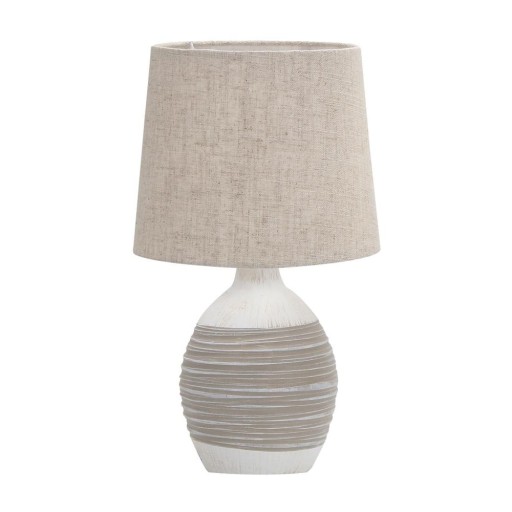 Veioză bej cu abajur textil (înălțime 35 cm) Ambon – Candellux Lighting