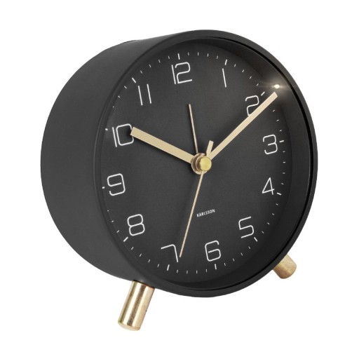 Ceas cu alarmă Karlsson Lofty, ø 11 cm, negru