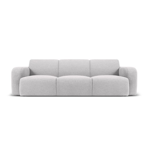 Canapea gri deschis cu tapițerie din stofă bouclé 235 cm Molino – Micadoni Home