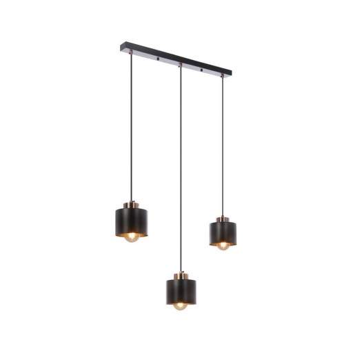 Lustră neagră din metal 12x64 cm Olena – Candellux Lighting