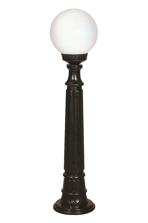 Lampadar de exterior, Avonni, 685AVN1152, Plastic ABS, Alb/Negru