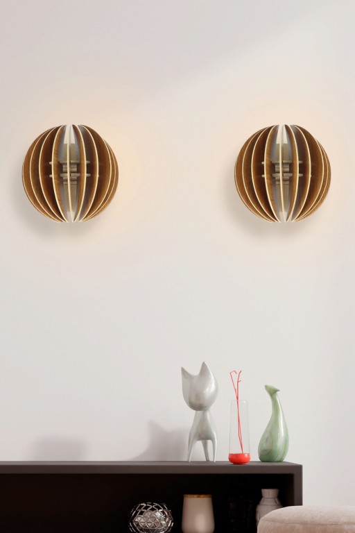 Aplica de perete, FullHouse, 390FLH2116, Half Sphere Sconce , Maro