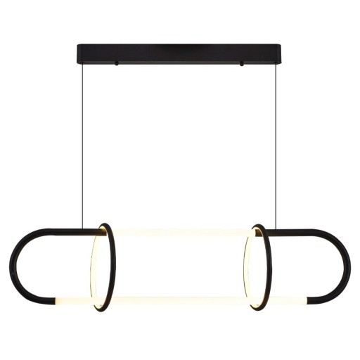 Lustra, Lightric, 414LRC1837, Metal, Negru