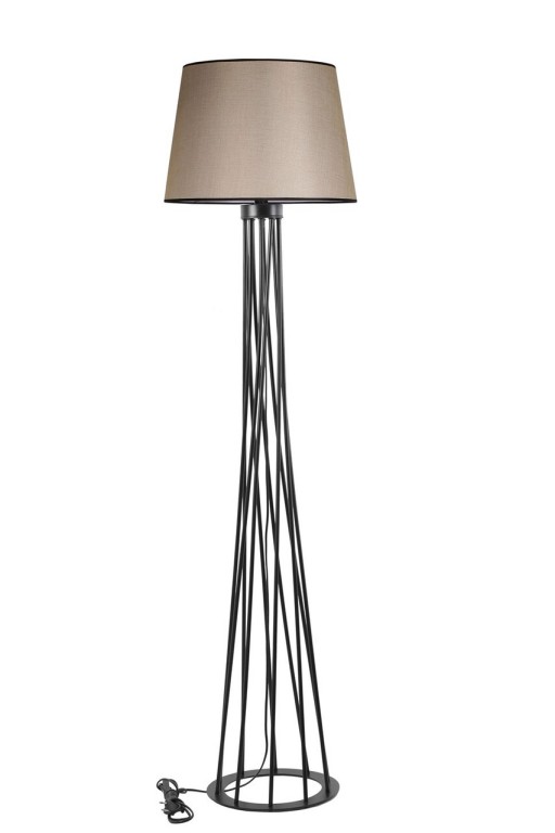 Lampadar, Stala, 846STL2974, Metal, Bej/Negru