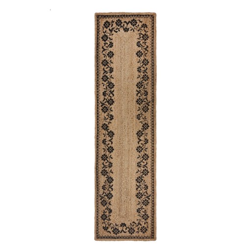 Covor tip traversă în culoare naturală din iută 60x230 cm Maisie – Flair Rugs