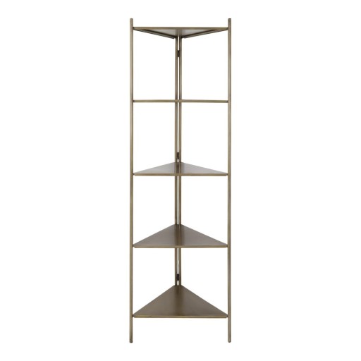 Bibliotecă metalică de culoare aurie 58,5x200 cm Display - Light & Living