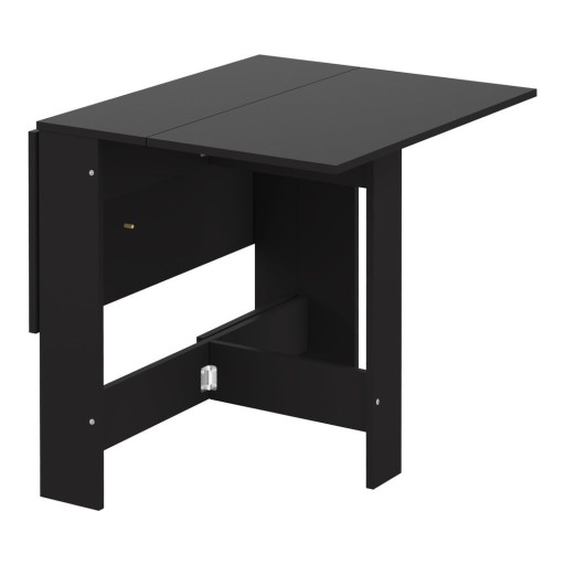 Masă de dining extensibilă cu blat negru 76x28 cm Papillon – TemaHome