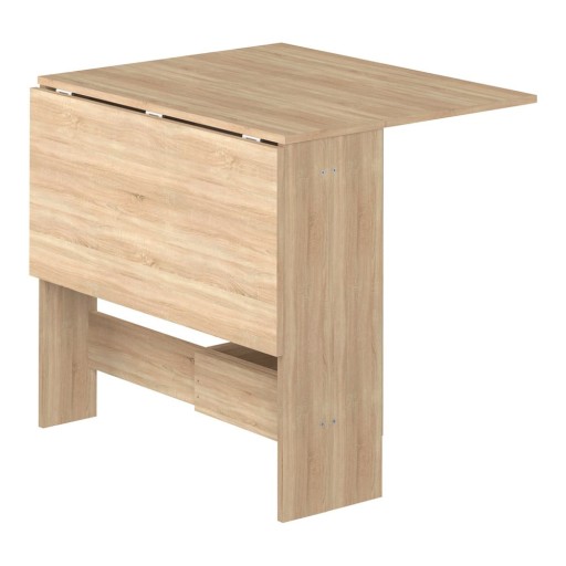 Masă de dining extensibilă cu aspect de lemn de stejar 76x28 cm Papillon – TemaHome