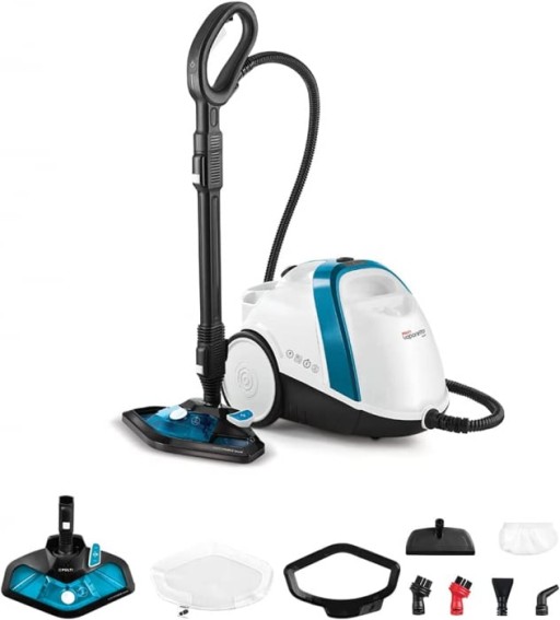 Aparat de Curatat cu Abur Vaporetto Smart 100_B, 1500 W, 2 l, 4 Bar, 110 gr min, Alb Albastru