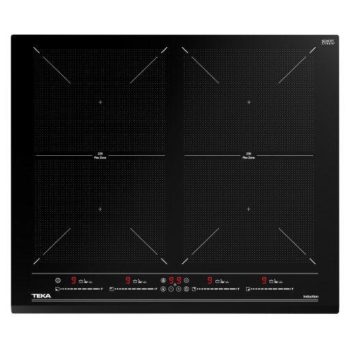 Plita inductie incorporabila Teka IZF 64600 BK MSP cu 4 zone 60 cm MultiSlider Touch Control negru