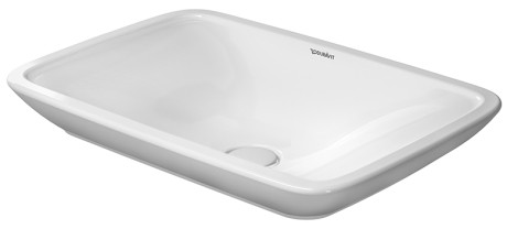 Lavoar tip bol Duravit PuraVida 70cm ventil ceramic montare pe blat