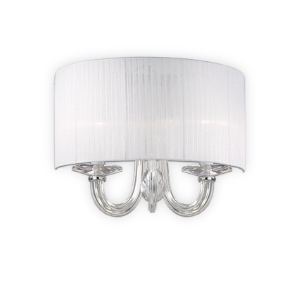 Aplica Ideal Lux Swan AP2 2x40W 44x30x22cm alb