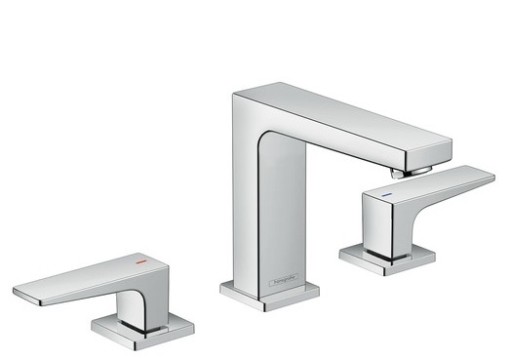 Baterie lavoar Hansgrohe Metropol 110 din 3 elemente ventil push-open