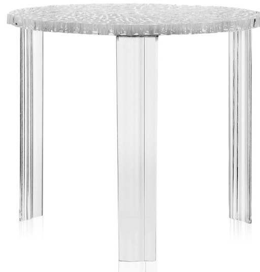 Masuta Kartell T-Table design Patricia Urquiola 50cm h 44cm transparent