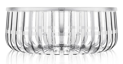 Masuta Kartell Panier design Ronan & Erwan Bouroullec 61cm h 21cm transparent