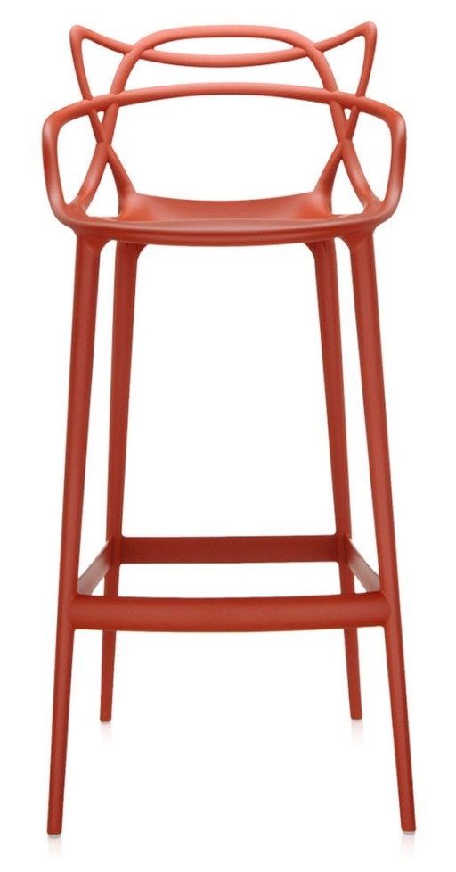 Scaun inalt Kartell Masters Stool design Philippe Starck & Eugeni Quitllet 75cm ruginiu