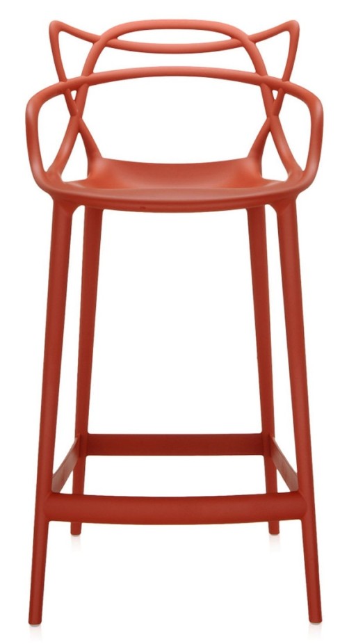 Scaun inalt Kartell Masters Stool design Philippe Starck & Eugeni Quitllet 65cm ruginiu