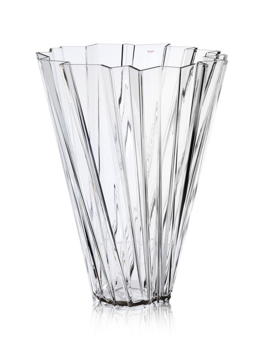 Vaza Kartell Shanghai design Mario Bellini h44cm transparent