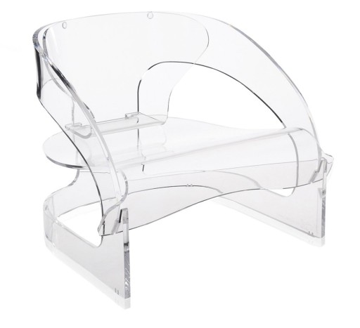 Fotoliu Kartell Joe Colombo design Joe Colombo transparent