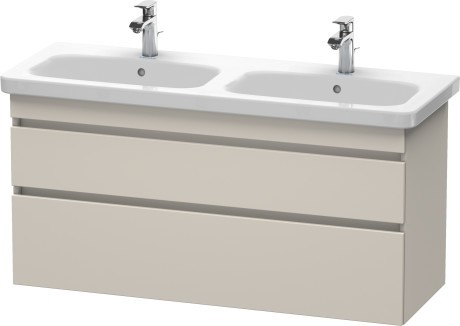 Dulap baza Duravit DuraStyle 123x44.8cm 2 sertare cu inchidere lenta taupe mat