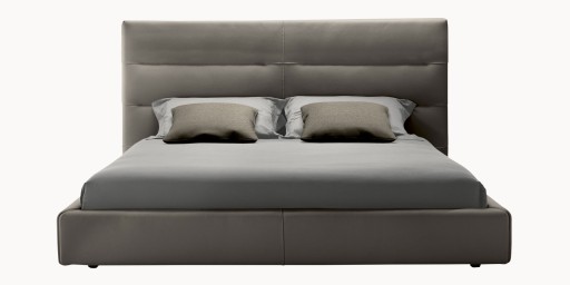 Pat Gamma Sayonara Night cu tablie joasa pentru saltea 160x200cm piele Pampas E933 HandMade in Italy