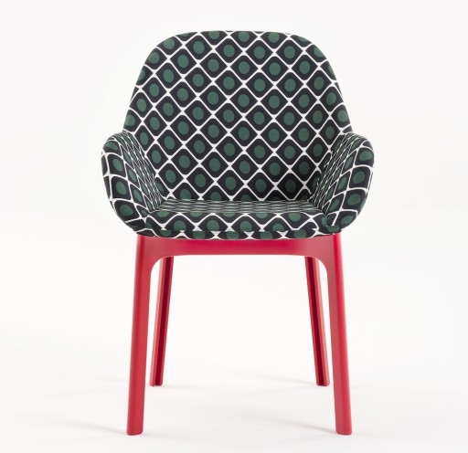 Scaun Kartell Clap design Patricia Urquiola editie Double J rosu - model olive