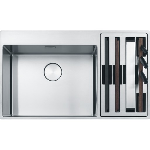 Chiuveta bucatarie Franke Box Center BWX 220-54-27 picurator dreapta 860x510mm inox lucios