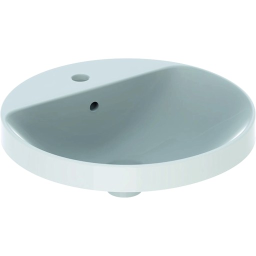 Lavoar rotund Geberit VariForm 48cm montare in blat alb