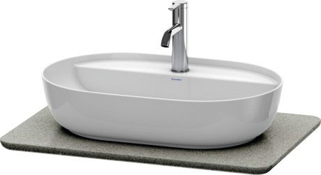 Blat compozit pentru lavoar Duravit Luv 688x475mm gri structurat