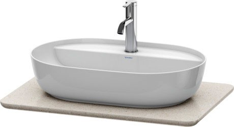 Blat compozit pentru lavoar Duravit Luv 688x475mm nisipiu structurat