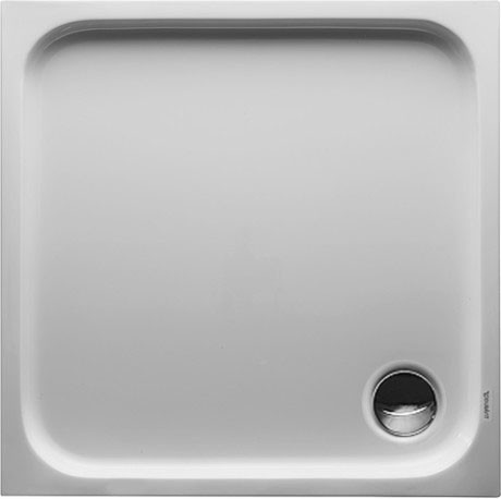 Cadita de dus patrata Duravit D-Code 80x80cm acril alb