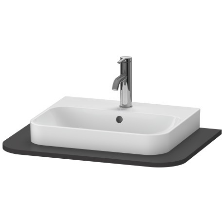 Blat pentru lavoar Duravit Happy D.2 Plus 65x48cm grafit super mat