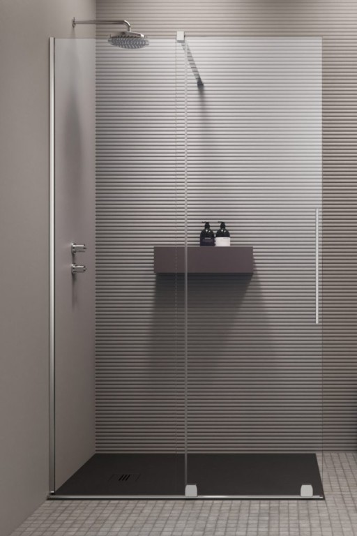 Cabina de dus tip Walk-in Radaway Furo 120 cm orientare stanga