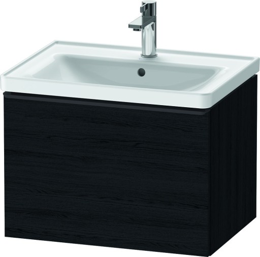 Dulap baza Duravit D-Neo cu 1 sertar pentru lavoar 65cm Black Oak